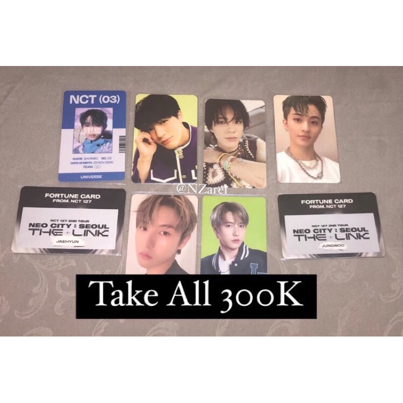 wts jeno fcmm/ty empathy dream ver/ty seoul city/yb ty/ac ty/id card ty/resonance future/depart/acek