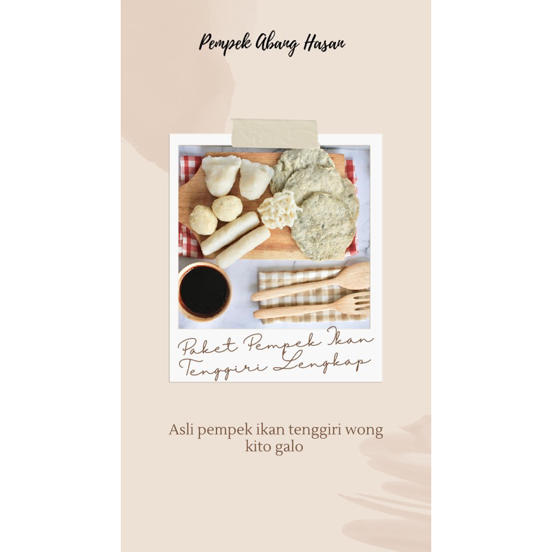 

Paket Pempek Ikan Tenggiri Lengkap