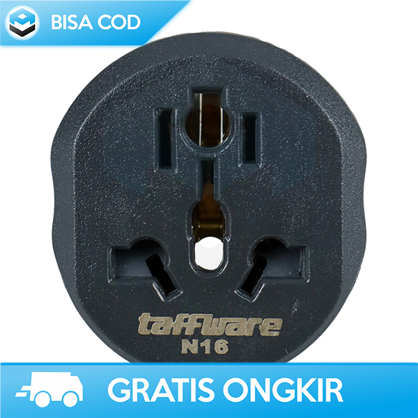 TRAVEL ADAPTOR UNIVERSAL STEKER LISTRIK SHOCK PROTECTION BY TAFFWARE