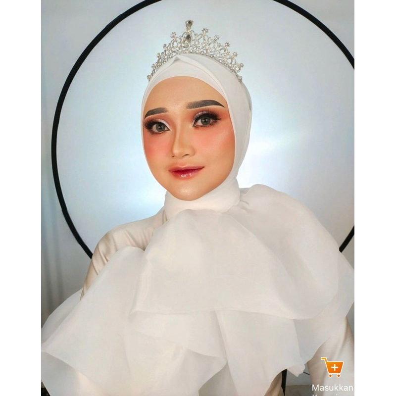 Sedang Viral Robe Organza Makeup Ruffle glass Premium sejahad Shopee / Ruffle Robe Photoshoot beauty vlog / Robe Ruffle Organza Photo Makeup