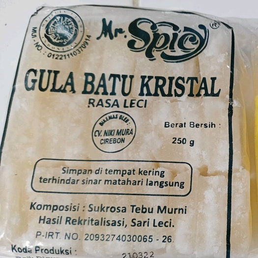 

TERMURAH GULA BATU LECI HERBAL 250 GRAM
