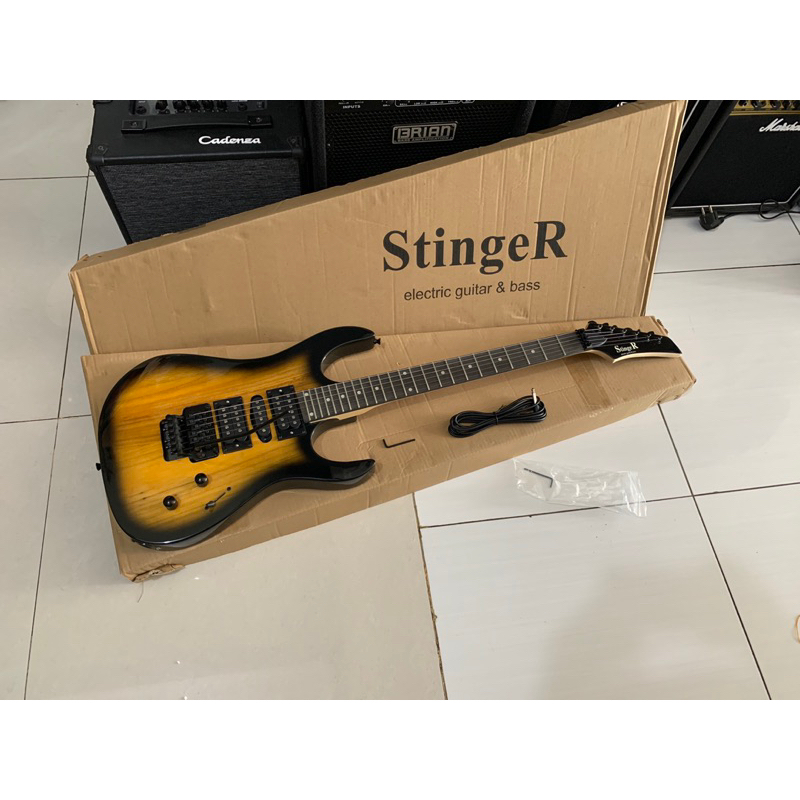 Gitar listrik StingerR updown original bergaransi,bonus kabel jek ,Handel dan kunci L