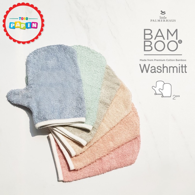 Waslap Bayi Little Palmerhaus Mitt Waslap Handuk Cotton Anak Bayi