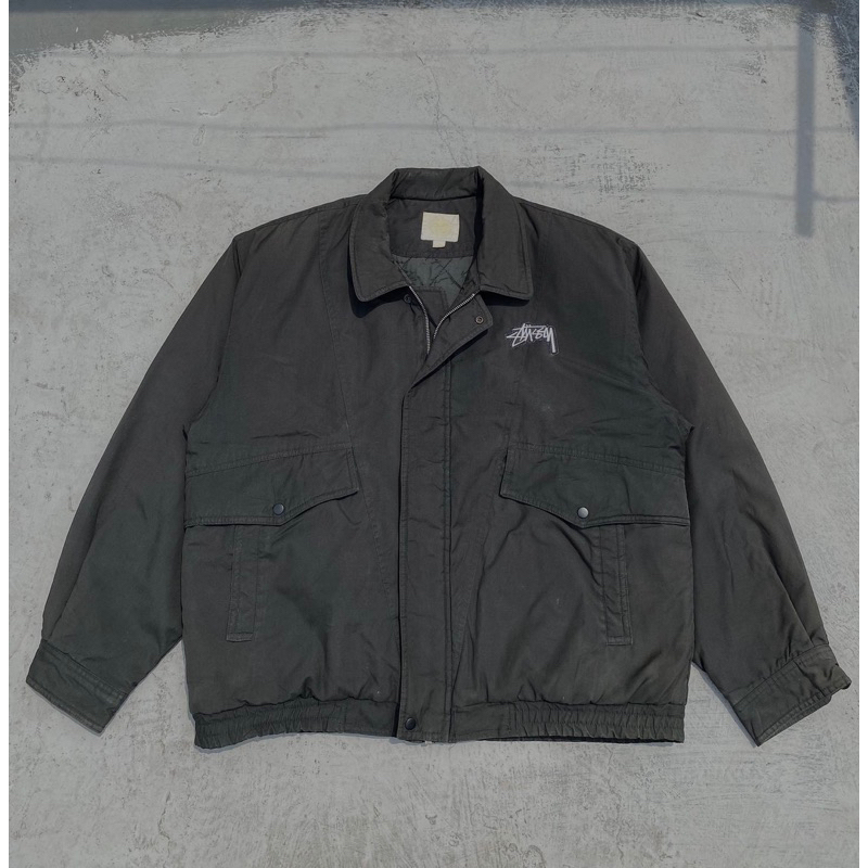 jacket vintage + custom stussy