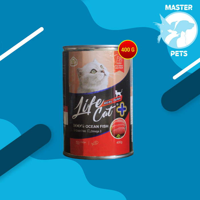 Makanan Basah Kucing Life cat Plus Wet Food Kaleng 400gr