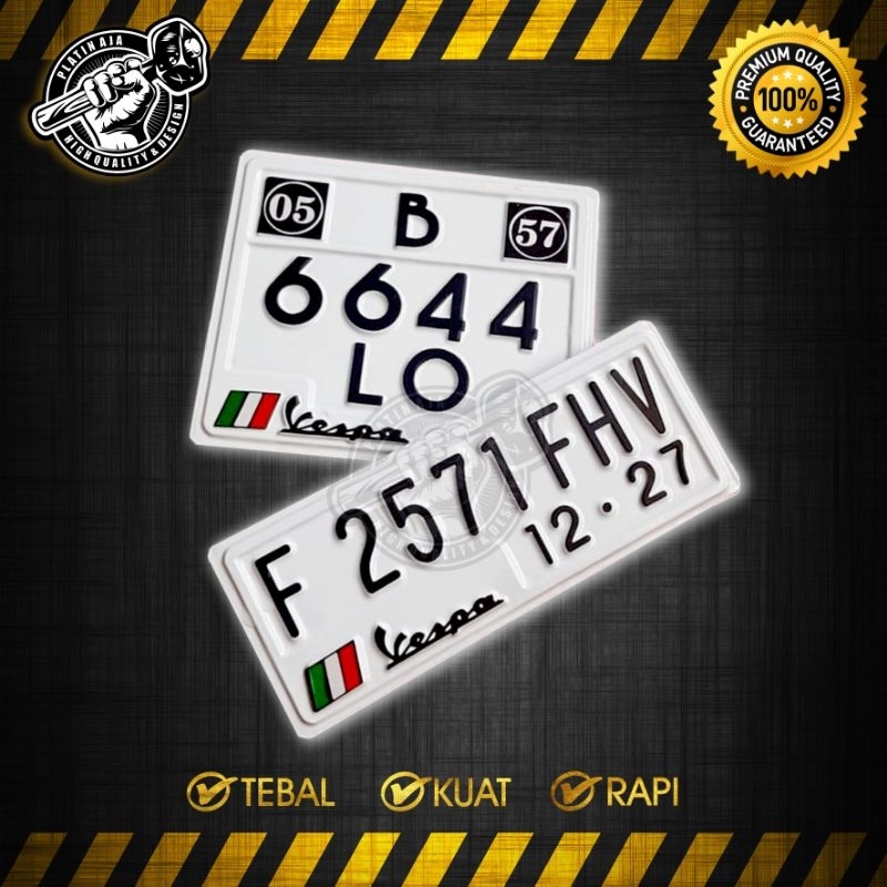 PLAT NOMOR VESPA PLAT NOMER VESPA MATIC