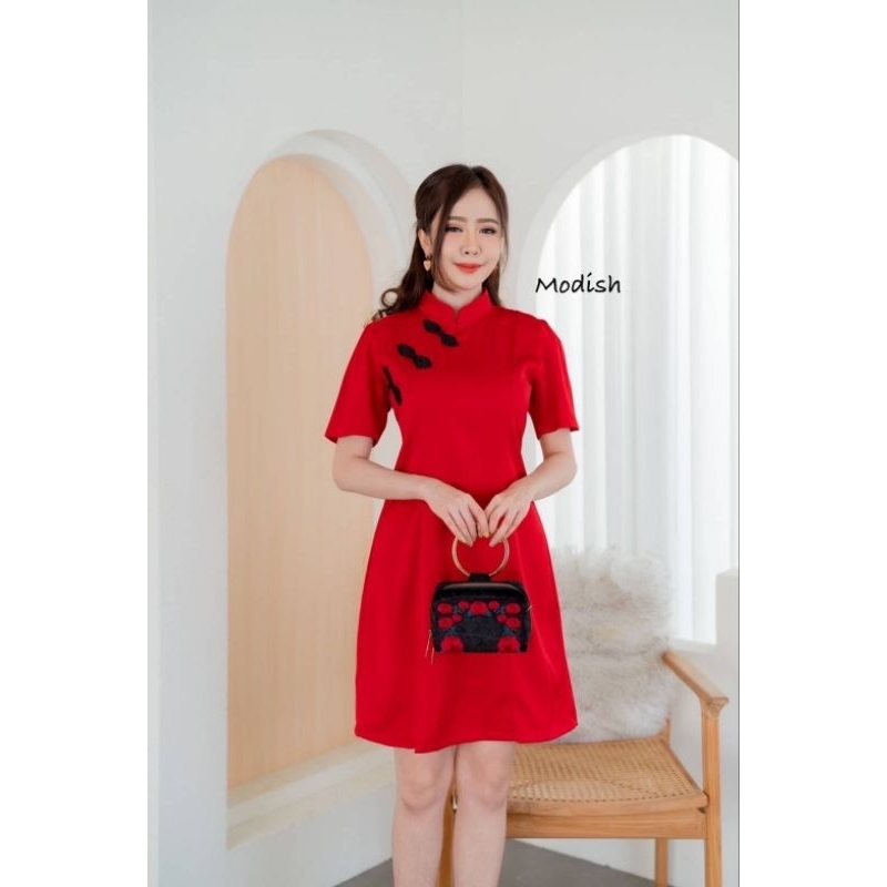 Dress wanita Cheongsam import Thailand