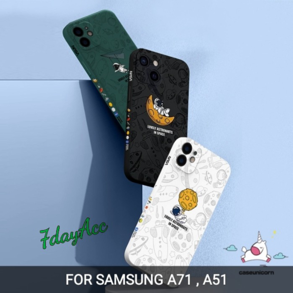 GAMBAR A51 SAMSUNG NASA  MOTIF SOFTCASE A51 sams 3d A71 Berkualitas CASE putih - 3D SILIKON Jual CAS