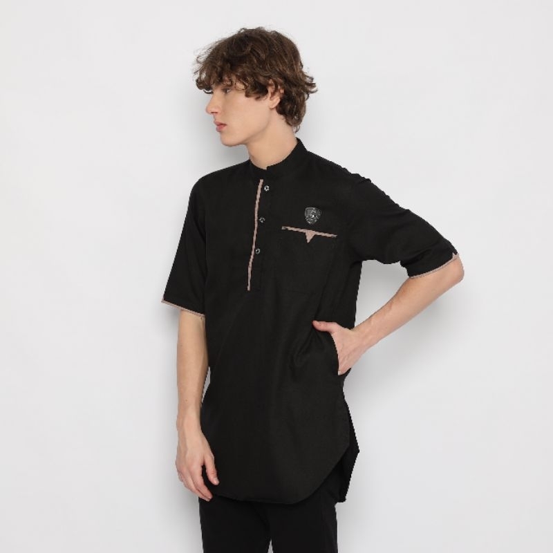Koko Kurta Pria Dewasa Tangan Pendek Al Muslim Katun Madinah Premium