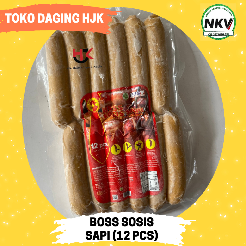 

Boss Sosis Sapi Isi 12 pcs (500 gram)
