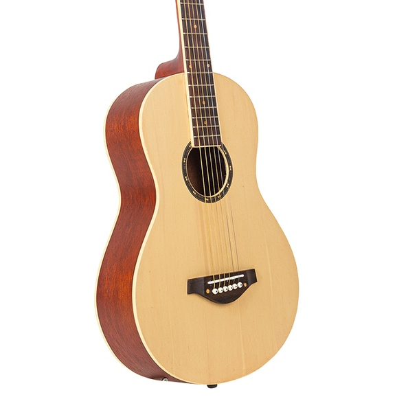 Gitar Akustik Parlor Mandalika Natural P1-NT Gitar 3/4