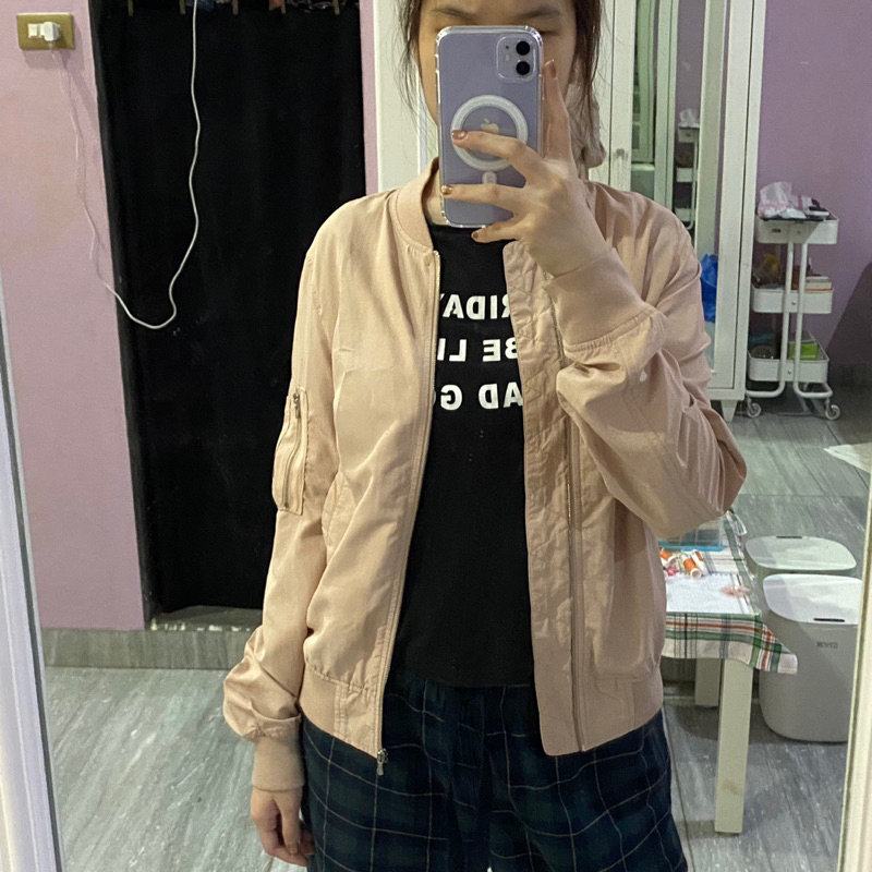 bomber jacket zara preloved