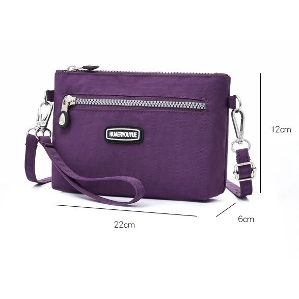 Hot Sale 2.2 New Tas Selempang Wanita Fashion Terbaru Tas Wanita Resleting Depan dan Belakang