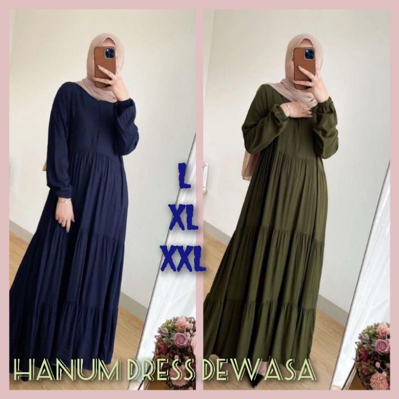 GAMIS HANUM/DRESS HANUM PREMIUM/DRES POLOS/GAMIS SUSUN