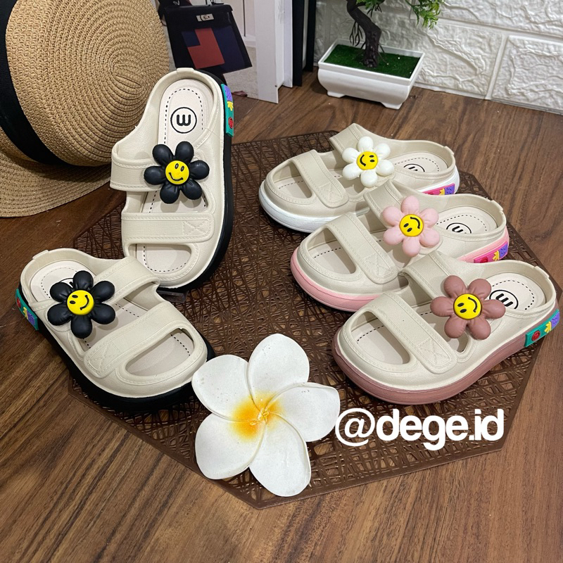 sandal jelly strap dua anak perempuan / sandal slop jelly anak perempuan