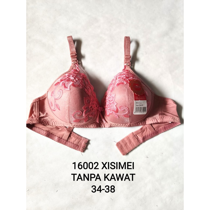 (1pcs) BH Bra perempuan wanita XISSMEI XISIMEI tanpa kawat kait 2