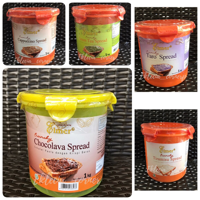 

Elmer Crunchy Chocolava, Tiramisu,Green Tea,Taro,Capucino 1kg