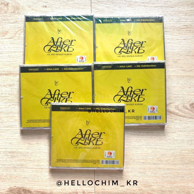 [READYSTOCK] IVE – After Like Jewel Case + SSQ benefit (random) starship benefit