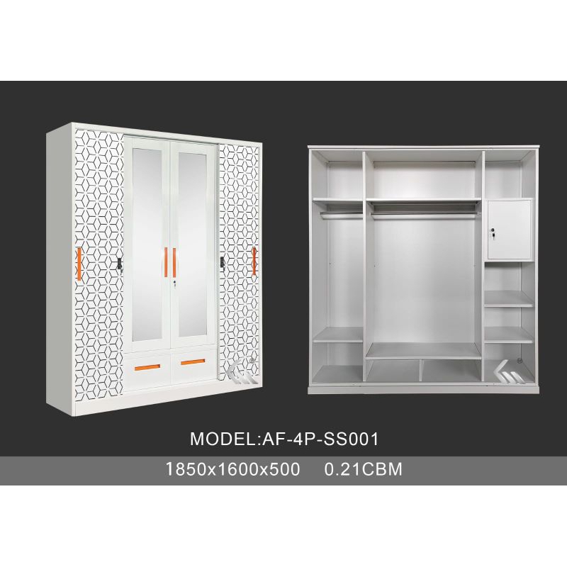 Lemari Besi Sleding 4 Pintu