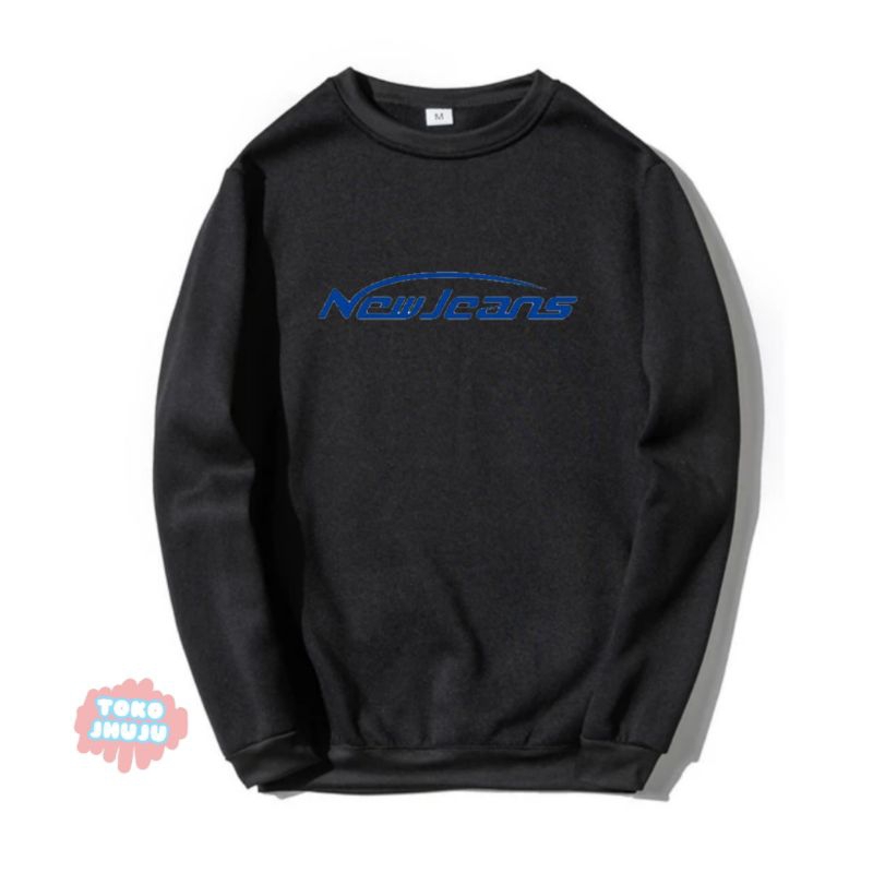 Sweater Newjeans Sablon Biru