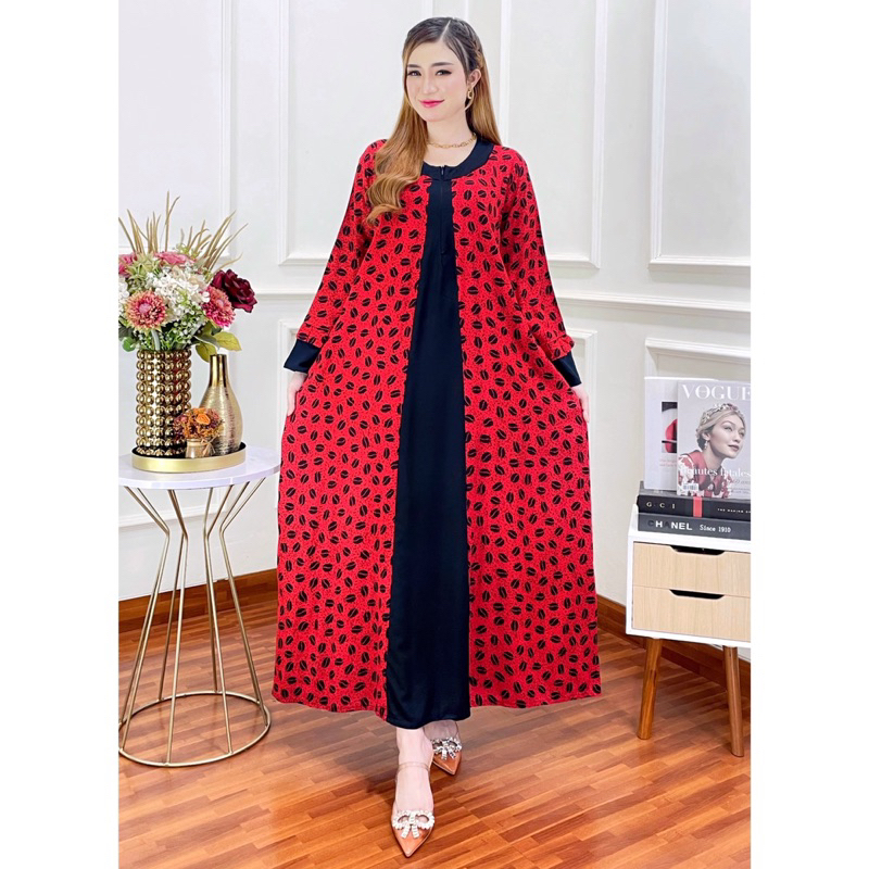 Gamis Ana Super Jumbo Busui Rayon Premium Ld 120cm