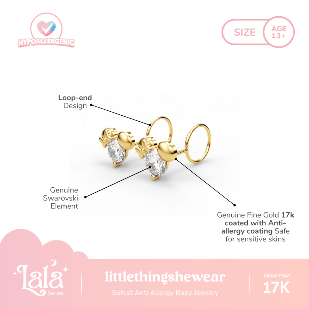 Set Jewelry Lala Mouse(Anting, Gelang, Kalung Anak)