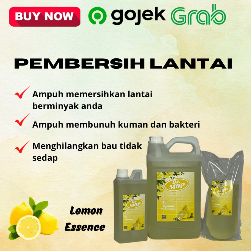 Pembersih Lantai Murah / Pembersih Lantai Lemon / pembersih lantai 5L / pembersih lantai refill | Dr