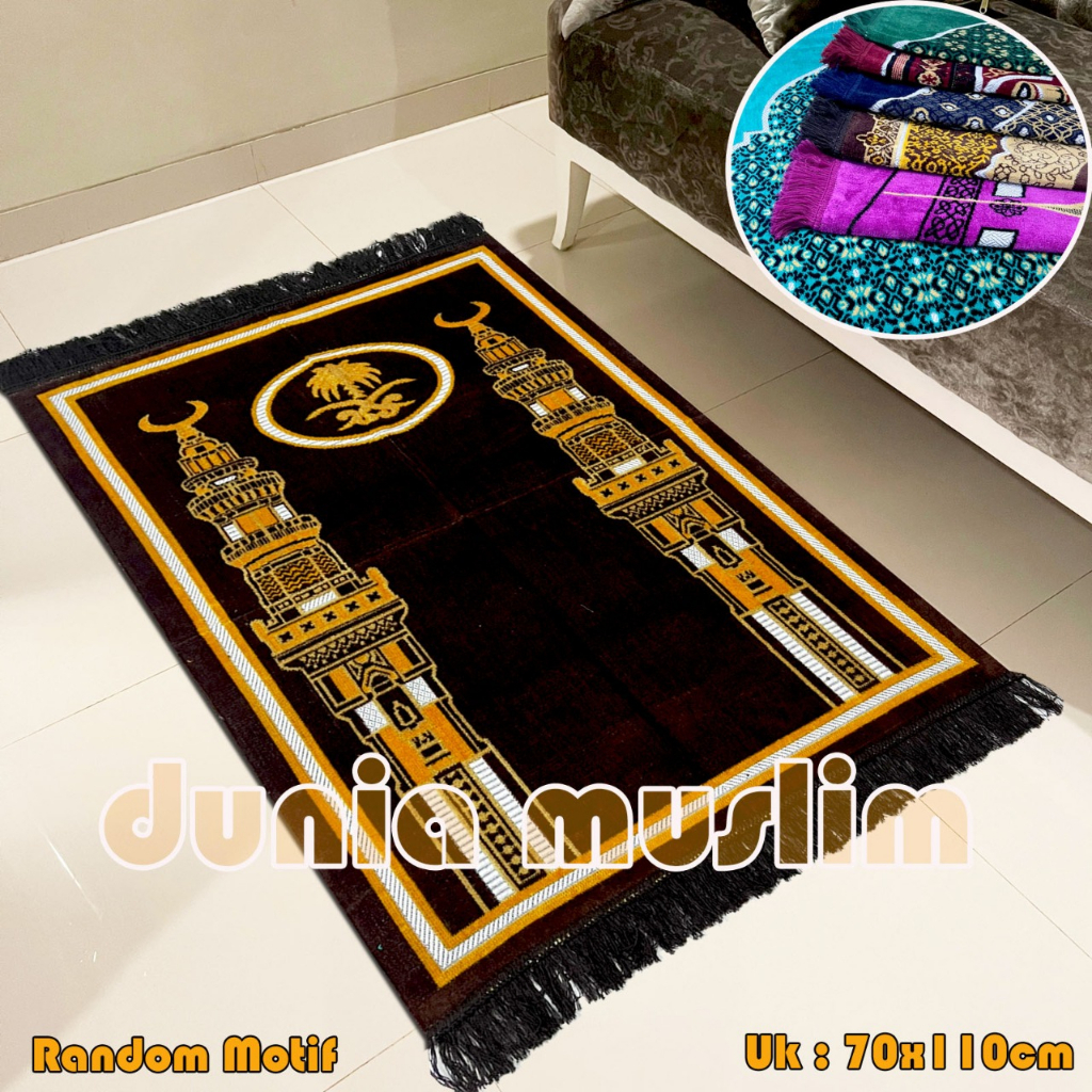 Sajadah Dewasa Tebal Turki Dijamin Halus ukuran 70 cm x 110 cm