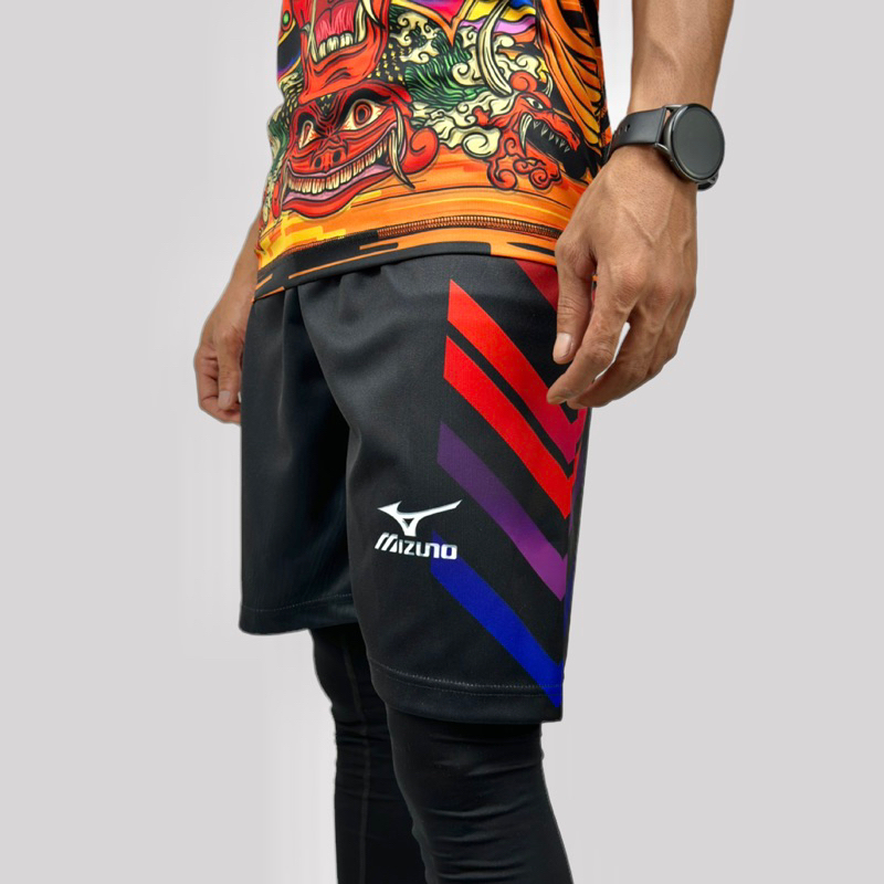 Celana Olahraga Voli Pria Motif Fullprinting | Kolor Voli Pendek Pria Fullprinting