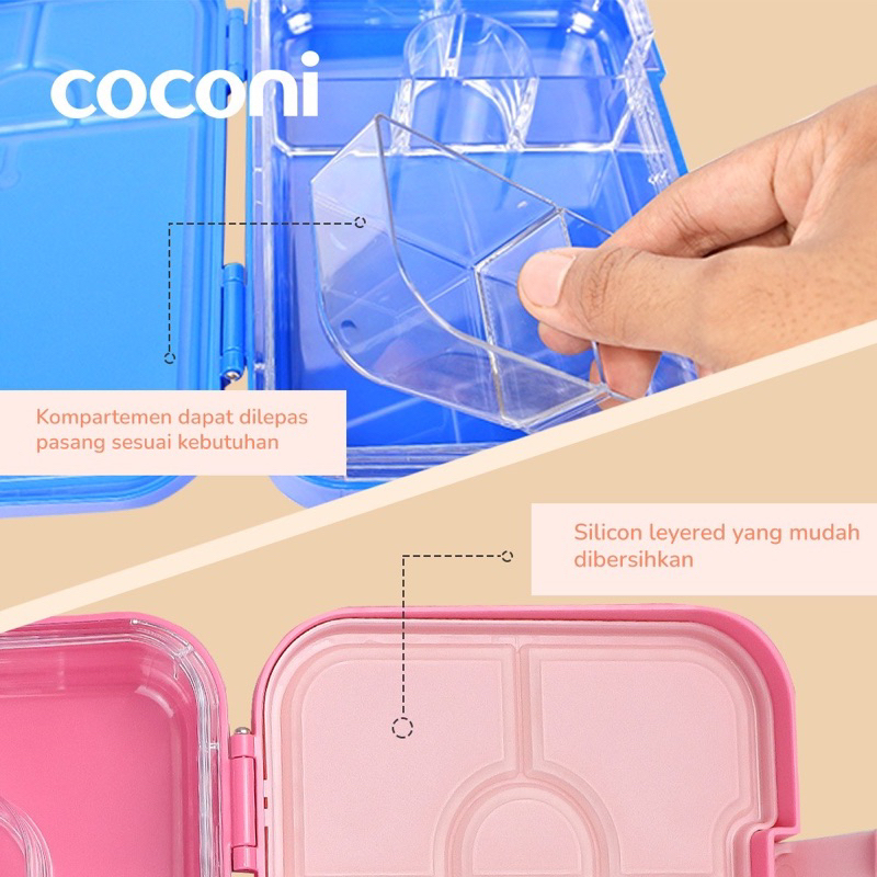 Coconi Bento Go Yummy Lunch Box / Kotak Makan Bekal Anak