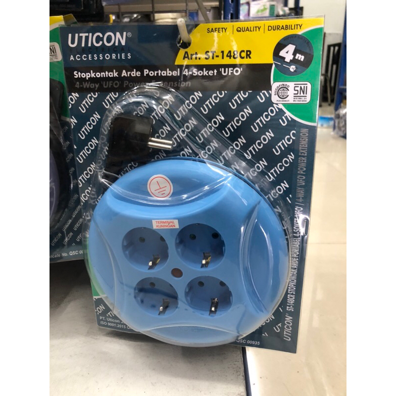Kabel Roll Uticon 4m (ST-148CR) Kabel Gulung / Cable Reel / Cuk Roll