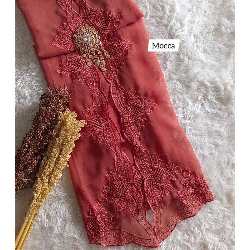 kain bordir sutra crepe