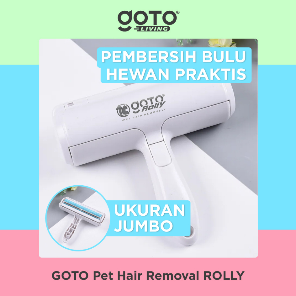 Goto Rolly Pet Hair Removal Alat Pembersih Bulu Kucing Lint Roller