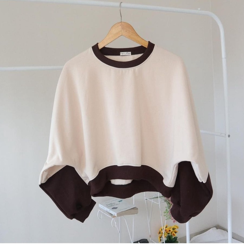 ZOEY SWEATER OVERSIZE WANITA - CREWNECK SWEATER OVERSIZE - SWEATSHIRT