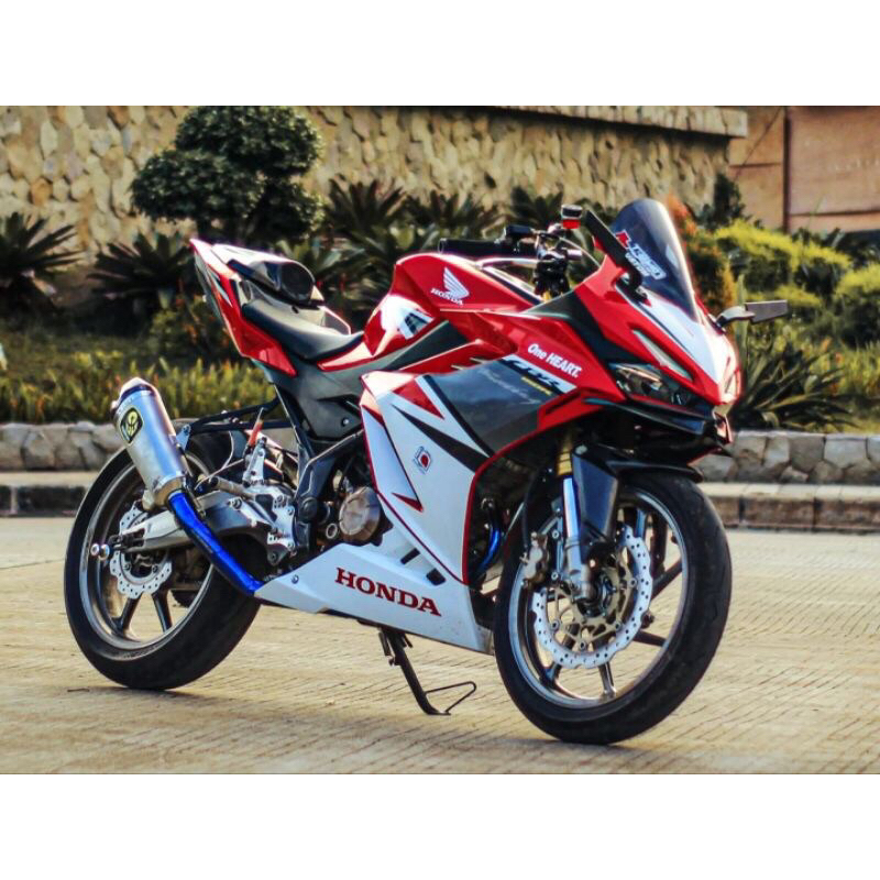(ORIGINAL) KNALPOT VILLAN TECH1 SILVER/BLACK FOR CBR/CB150R R15 MT15 GSX150 NINJA250SLMONO XSR155 VI