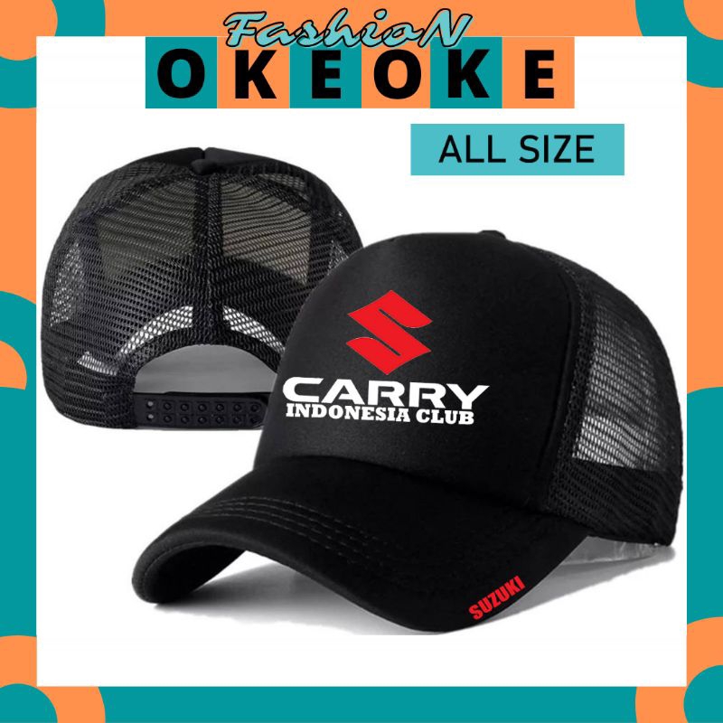 OkeOkeFashion Topi Trucker SUZUKI CARRY - Topi Distro SUZUKI CARRY Logo - Topi SUZUKI CARRY Premium 