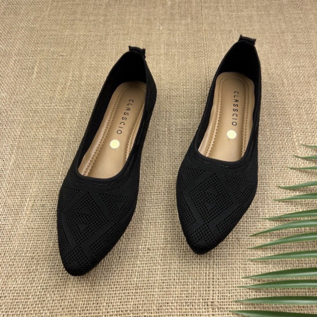 MARASYAFFA - SEPATU FLAT RAJUT WANITA BK04