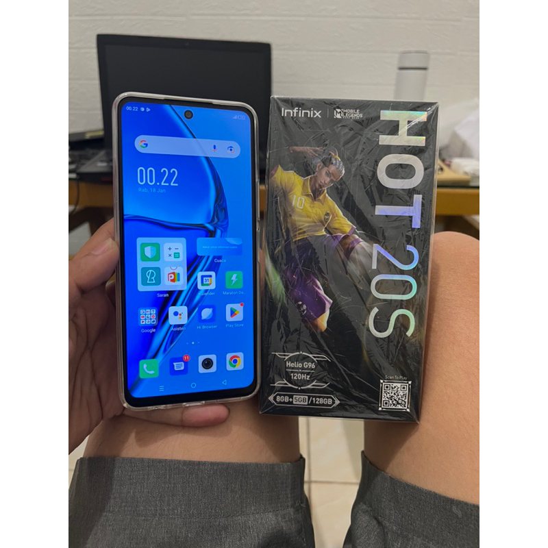 Infinix Hot 20S ram 8+3/128 gb fullset baru 10 hari pakai.