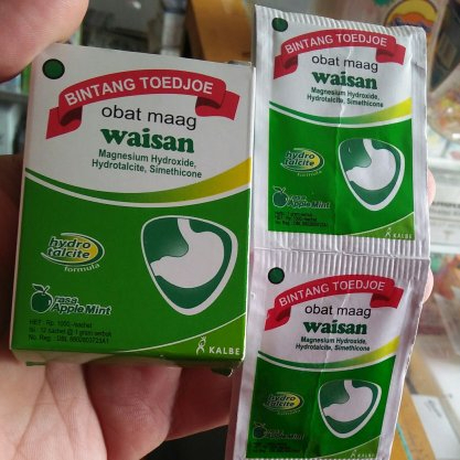 ✔️WAISAN- Bintang Toedjoe Obat Maag Box Kecil / Obat Maag Puyer WAISAN Bintang Tujuh