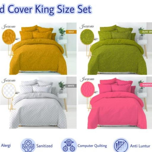 BEDCOVER VITO POLOS 160 X 200 SPREI FLAT