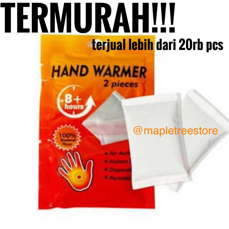 Handwarmer penghangat tangan 2 buah Hand Warmer Gaming 2 Pieces - Hot Pack isi 2