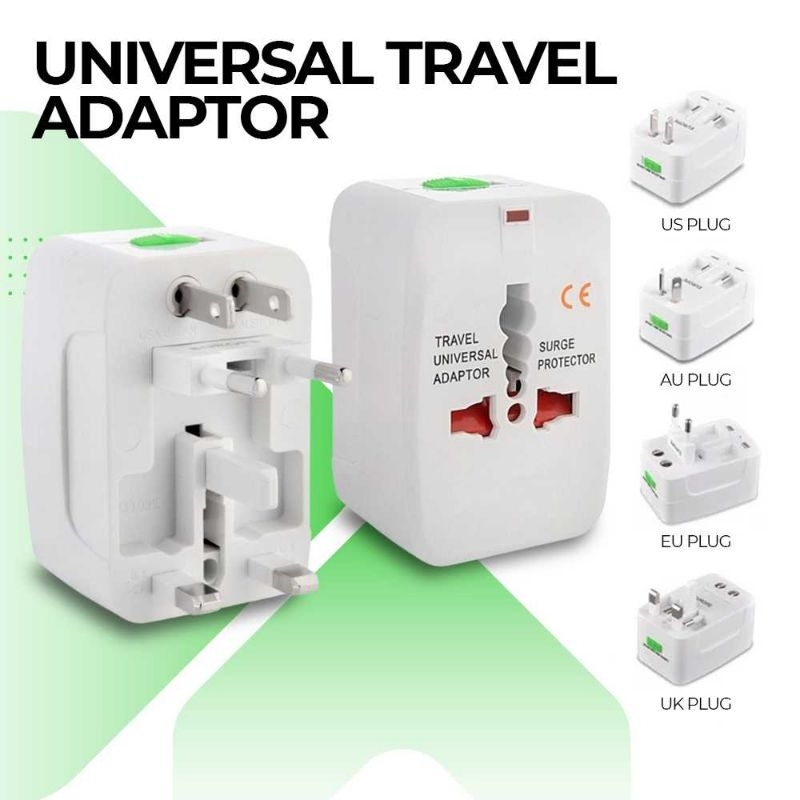 USBO Universal Travel Adaptor EU AU UK US Plug - 931 Konverter colokan Listrik Stop Kontak