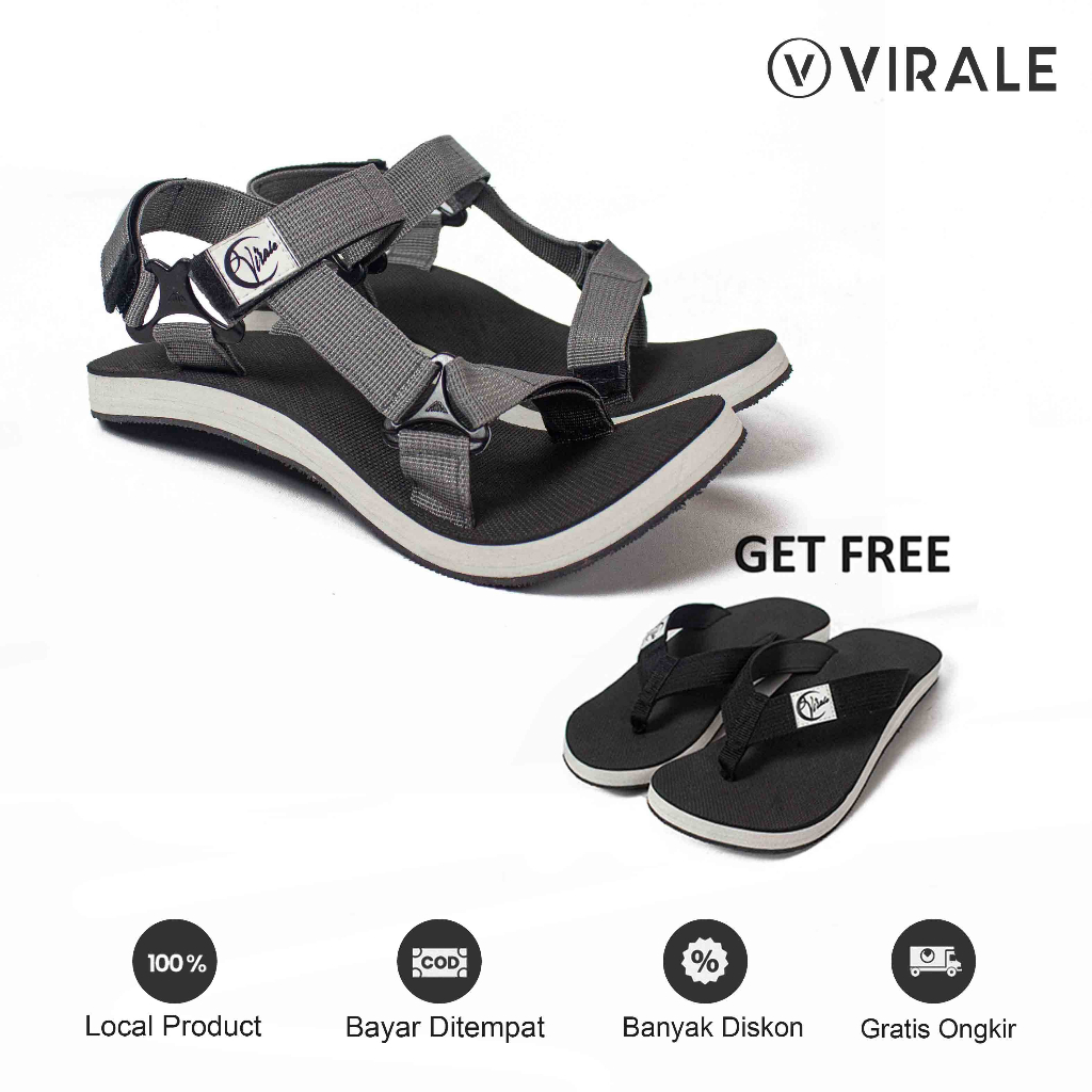 Sandal Selop Pria Virale - Sandal Jepit Spons - Sandal Murah GRATIS SANDAL FT-GUNUNG NV