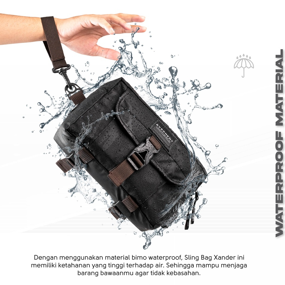 Tas Slempang Pria Distro Model Terbaru Trendi Anti Air Sling Bag Waterproof Casual Kerja Jalan Travelling Premium Pedro