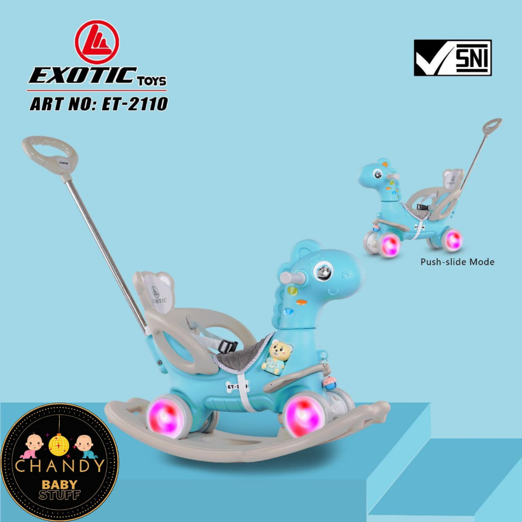 Mainan Anak Kuda - Kudaan Dino 3 In 1Exotic ET 2110, ET 2108, MOLION M1006