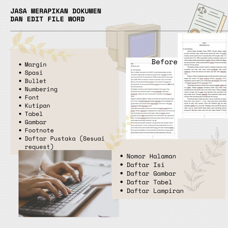 

Merapikan dan edit file tugas/makalah/laporan/dll