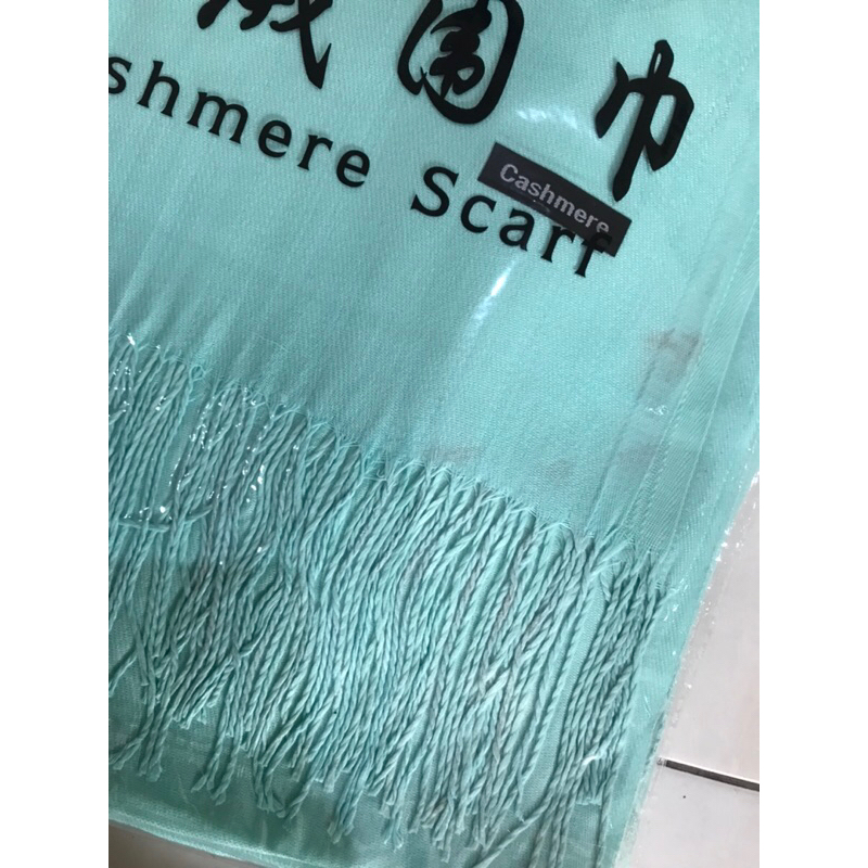 DEFECT SALE Cashmere Scarf Syal Kasmir Pashmina Shawl Polos Tebal