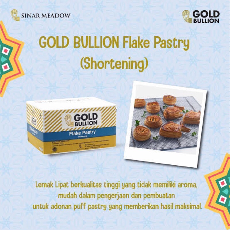 Gold Bullion FLAKE PASTRY 250gr / 500gr (REPACK) Korsvet Danish Pastry