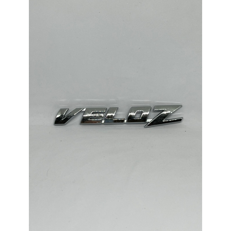 Emblem Logo Tulisan VELOZ chrome