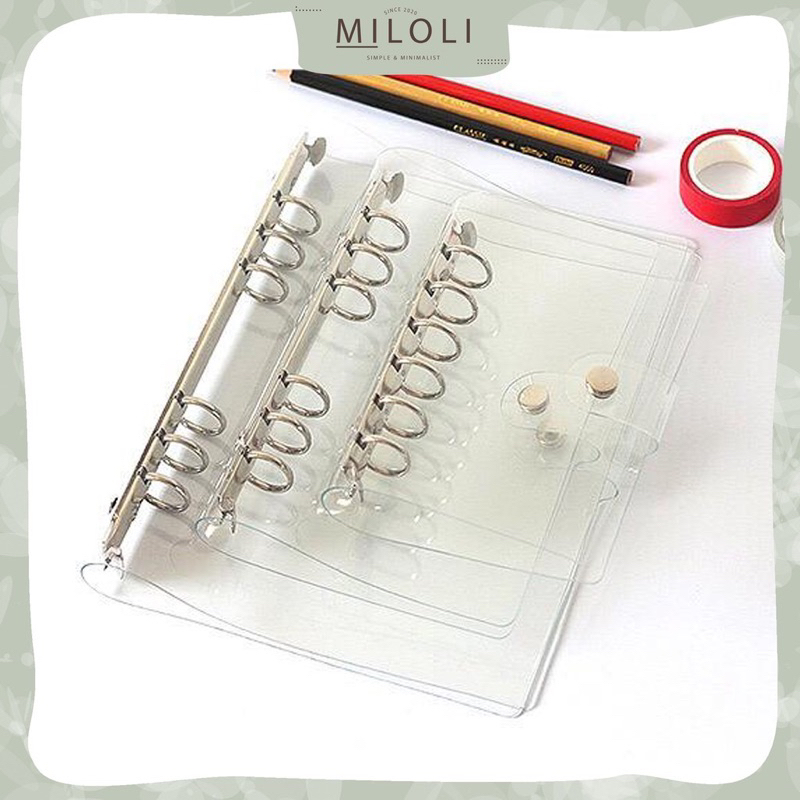 

BINDER A6 Transparan || Organizer keuangan/ buku catatan